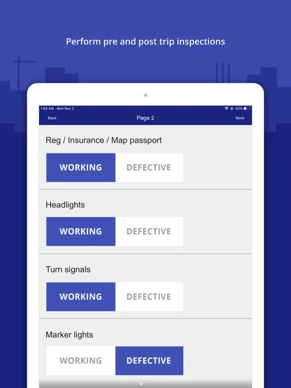 Zrzuty ekranu Inspect & Maintain Vehicles iPad 