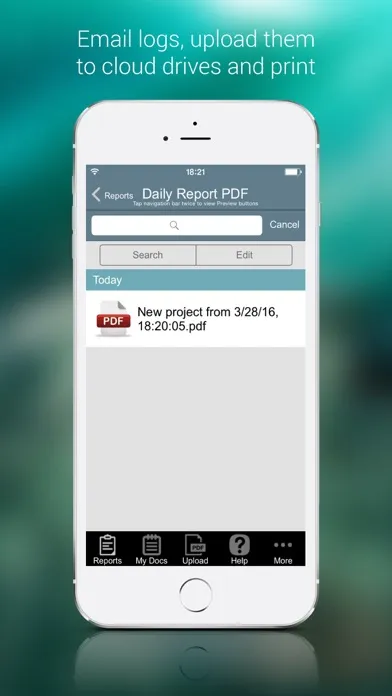 Capturas de pantalla de Report My Logs