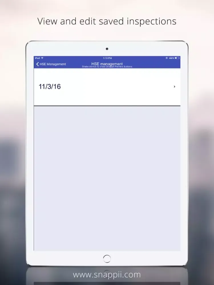 Oil and Gas HSE Management App iPad  Screenshots