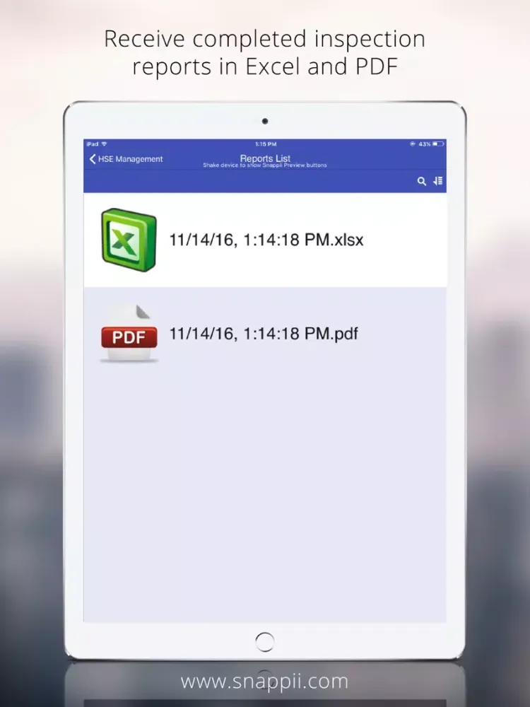 Oil and Gas HSE Management App iPad  Screenshots