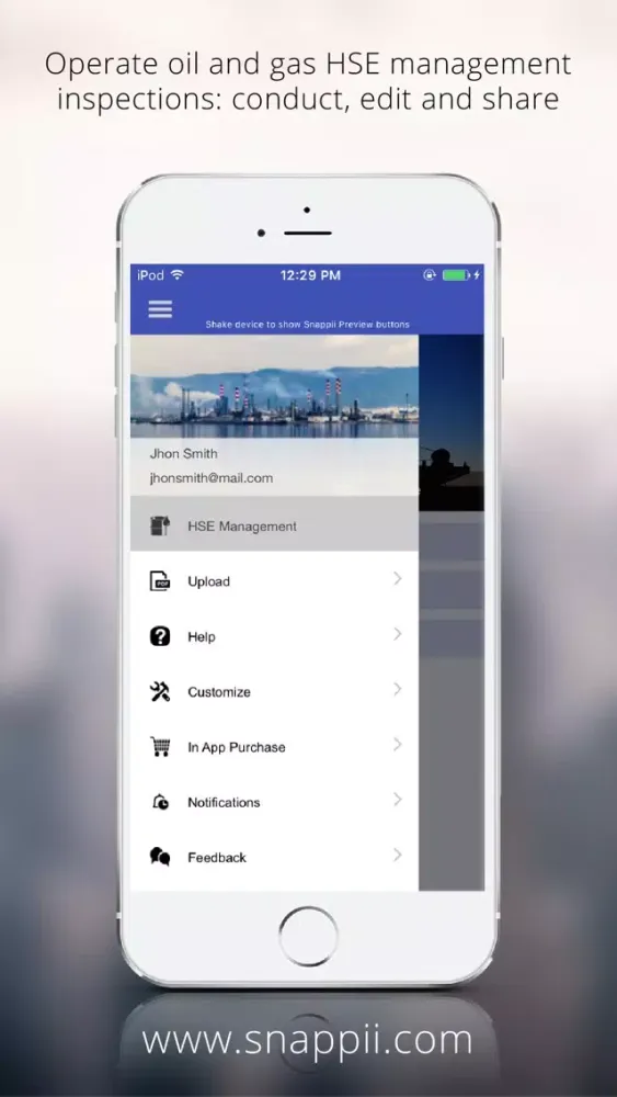 Oil and Gas HSE Management App Screenshots