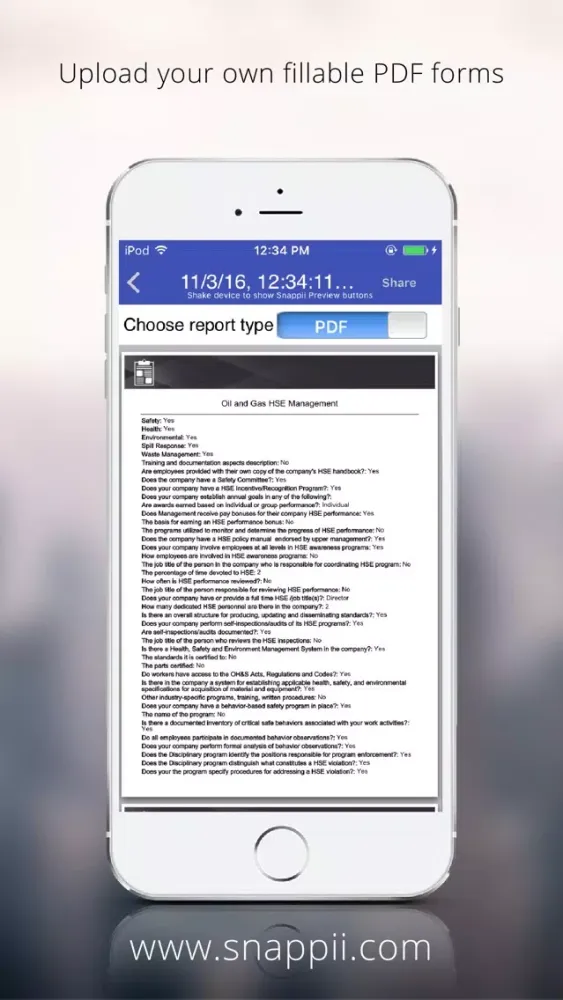 Oil and Gas HSE Management App Screenshots