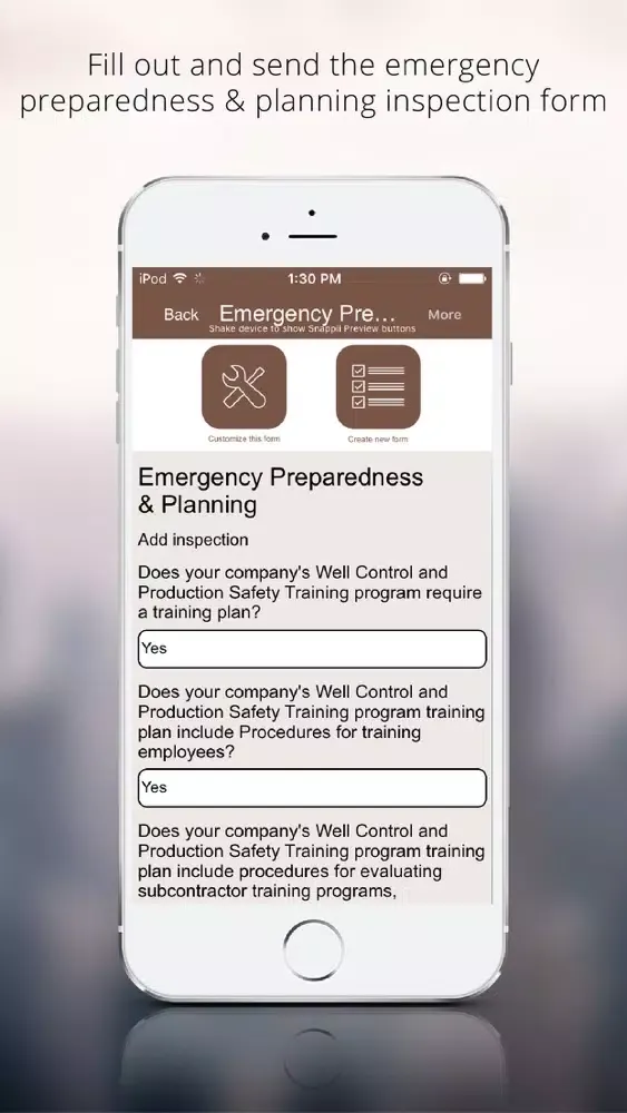ภาพหน้าจอของ Oil and Gas Emergency Planning App