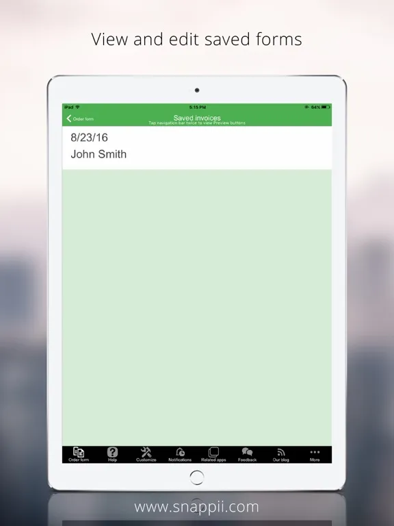 تصاویر HVAC Service Work Order iPad 
