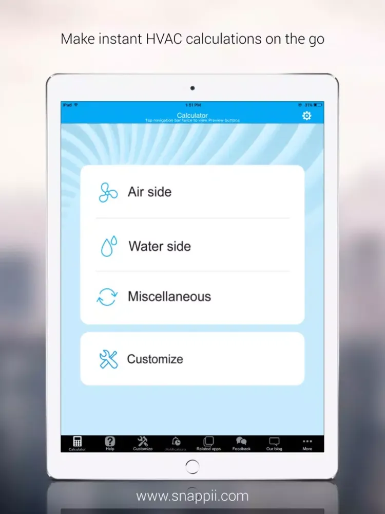HVAC Calculations Manager iPad  Ekran Görüntüleri