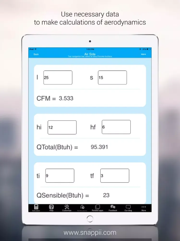 HVAC Calculations Manager iPad  Ekran Görüntüleri
