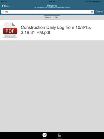 Capturas de pantalla de IES Daily Log App iPad 