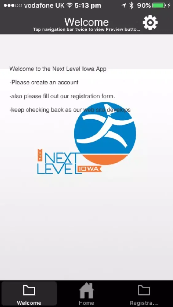 Tangkapan skrin Next Level Iowa App