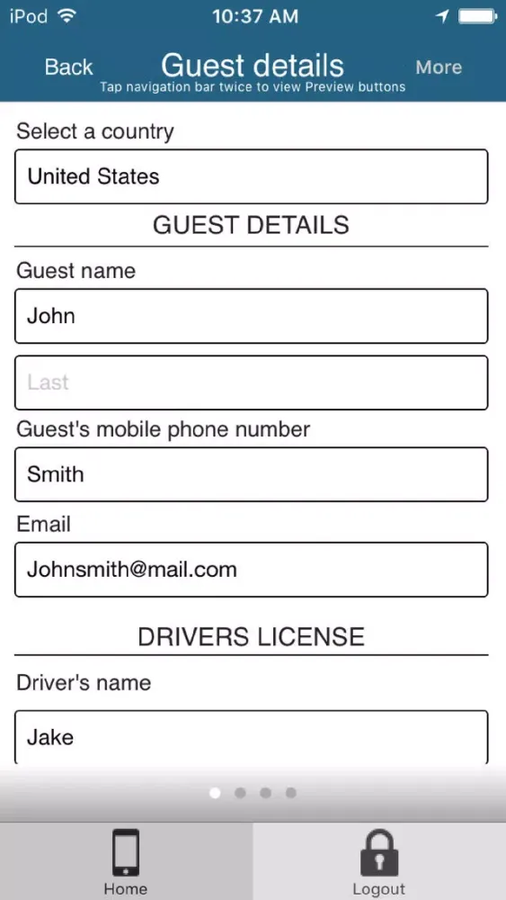 Captures d'écran de RV Rental Inspection app
