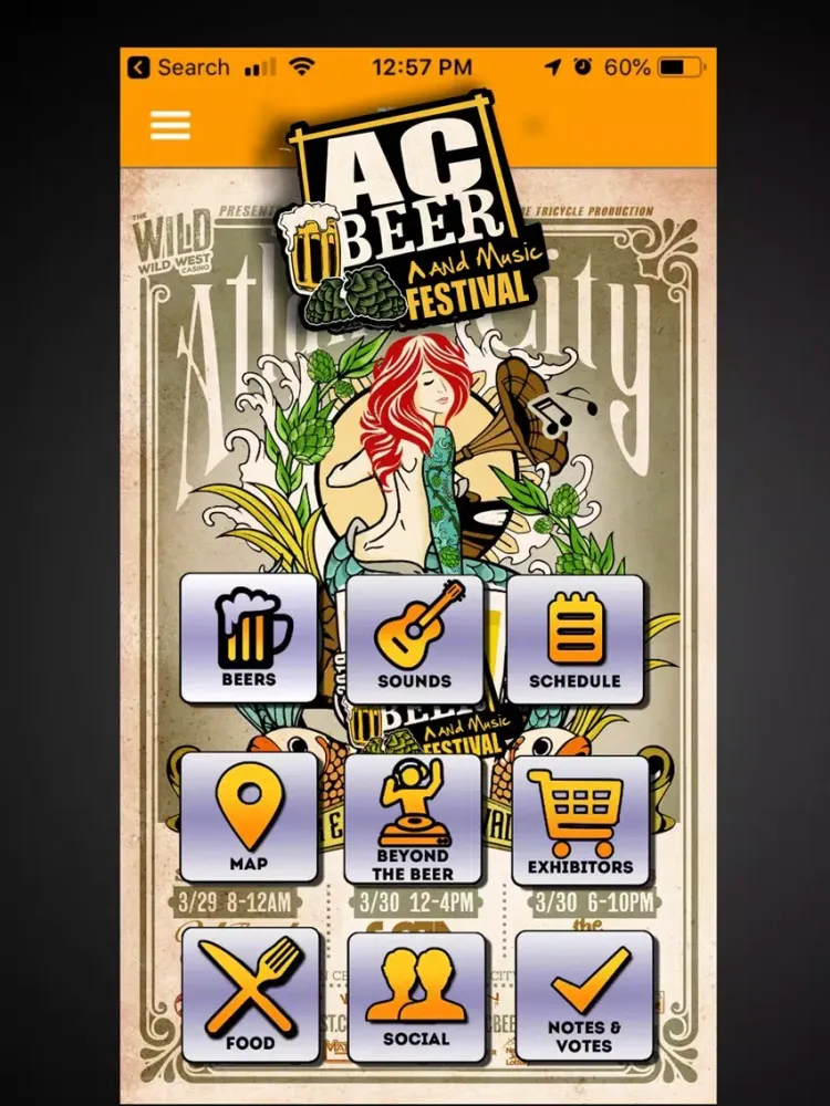 Capturas de pantalla de AC Beer and Music Festival App iPad 