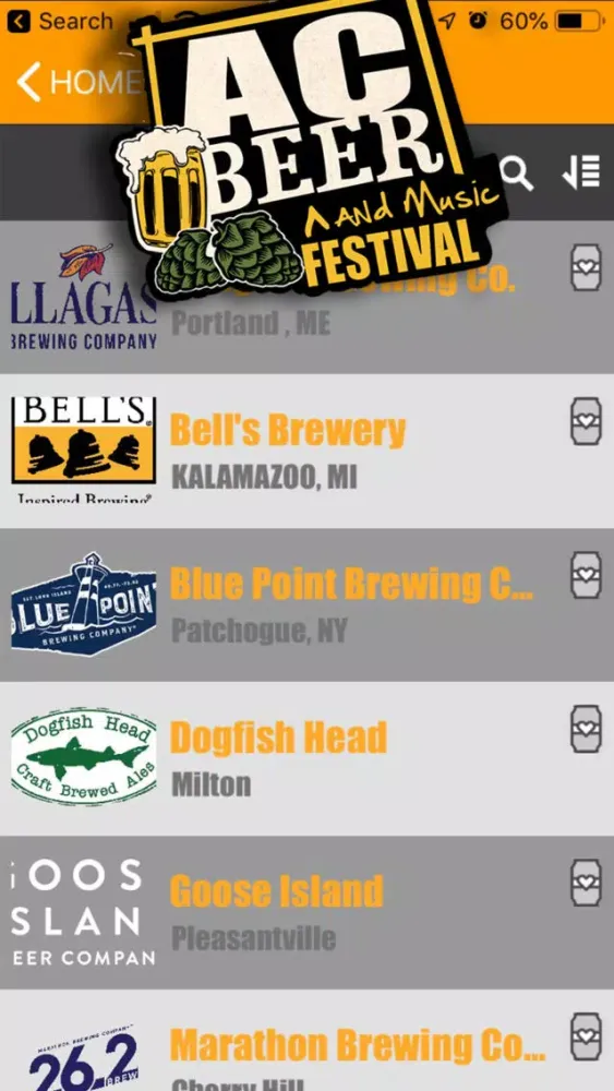 Capturas de pantalla de AC Beer and Music Festival App
