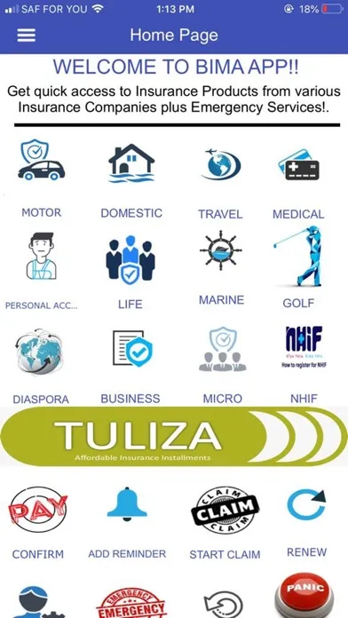 Zrzuty ekranu Bima App - Insurance Quotes