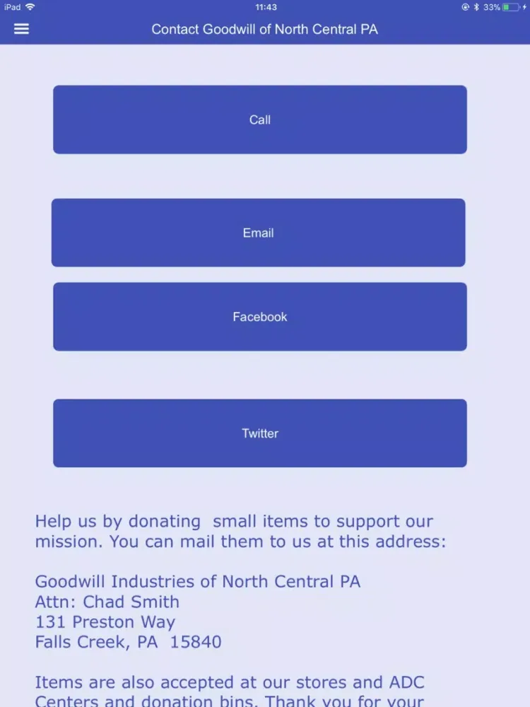 Goodwill Online iPad 應用截圖