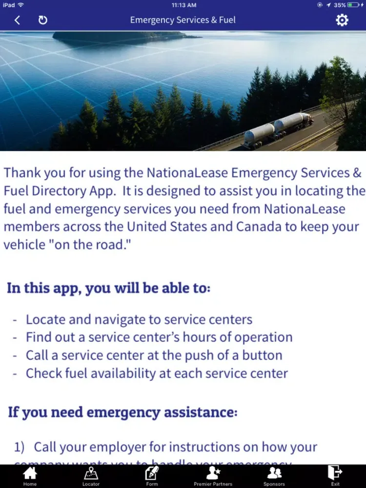 Captures d'écran de NationaLease Road Service iPad 