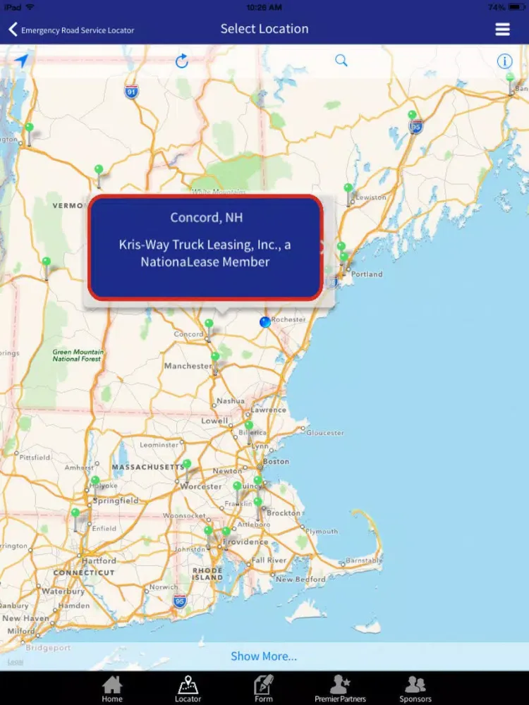 Captures d'écran de NationaLease Road Service iPad 