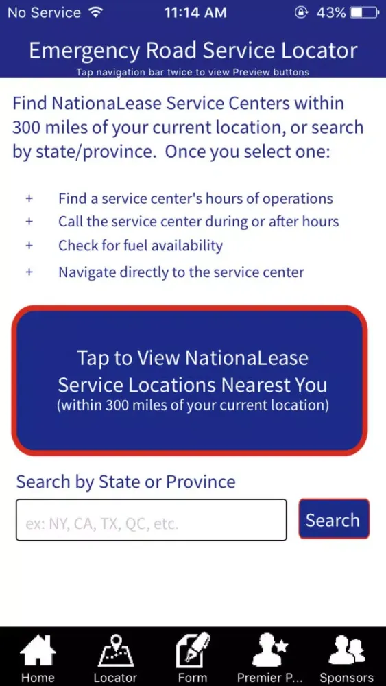 Captures d'écran de NationaLease Road Service