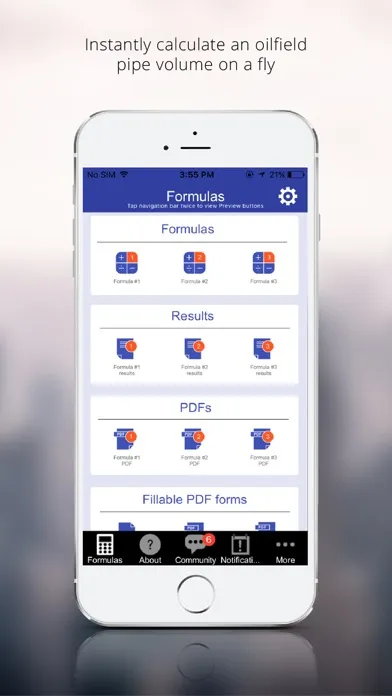 Capturas de pantalla de Oilfield Pipe Volume app