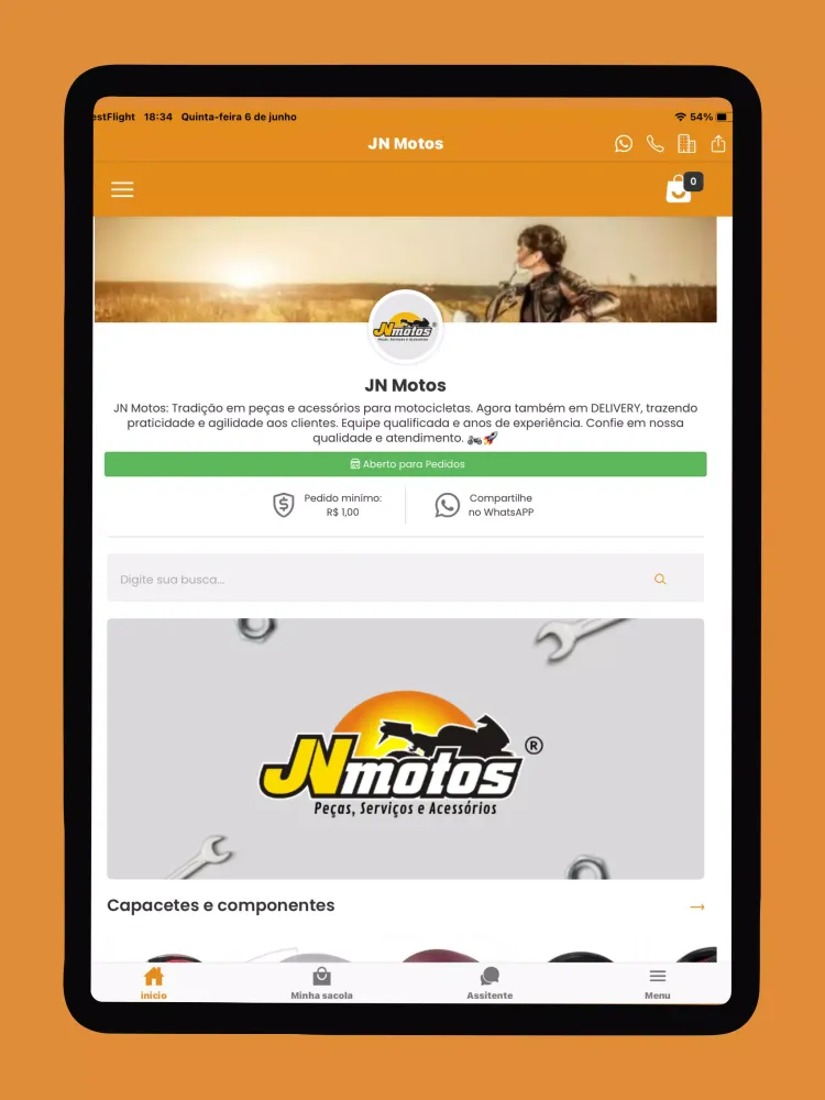 Tangkapan layar JN Motos