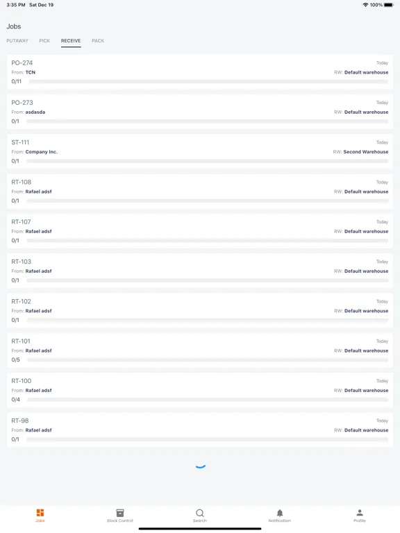 ภาพหน้าจอของ Storfox iPad 