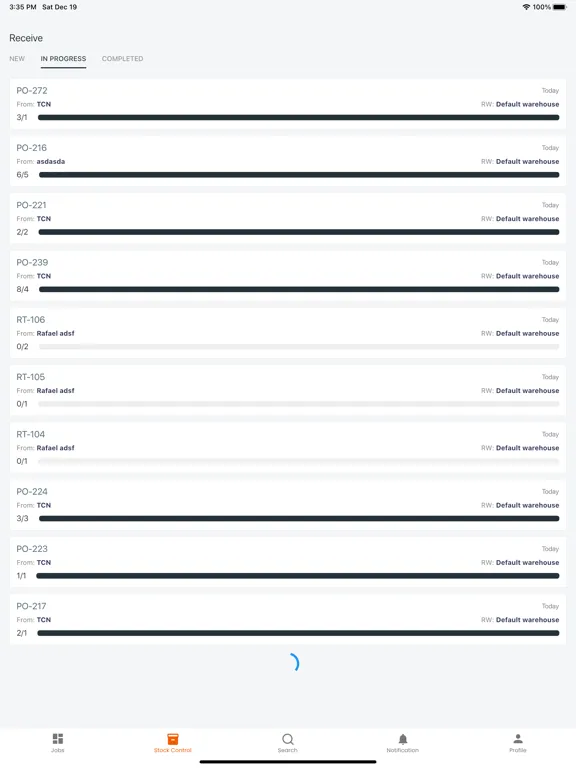 ภาพหน้าจอของ Storfox iPad 