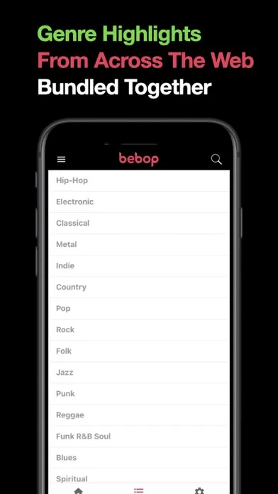 Zrzuty ekranu Music News by Bebop