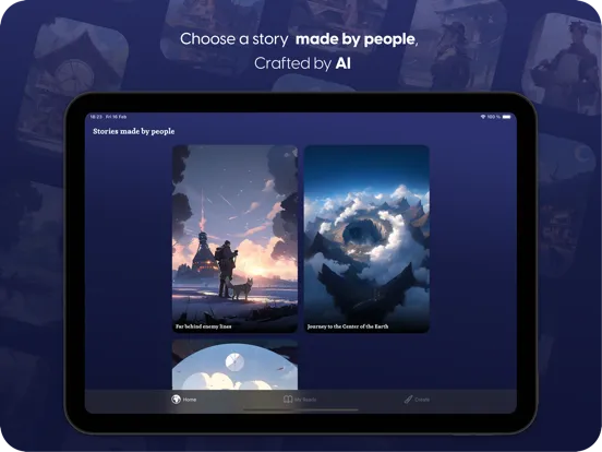 Storia: Live & Make Stories AI iPad  Screenshots