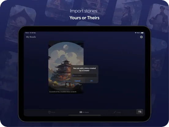Storia: Live & Make Stories AI iPad  Screenshots