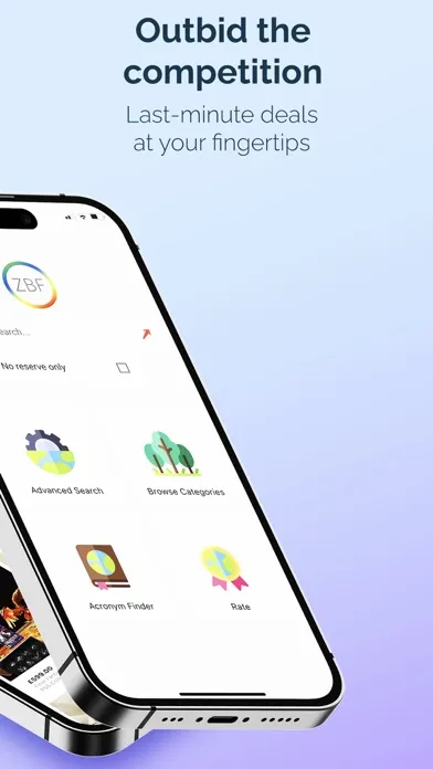 Zero Bid Finder for eBay USA سکرین شاٹس