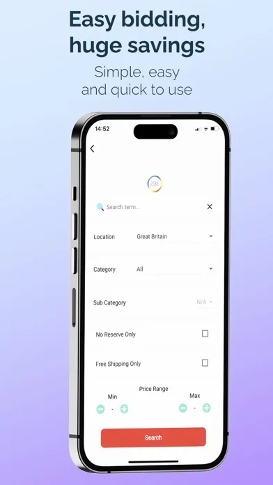 Zero Bid Finder for eBay USA سکرین شاٹس