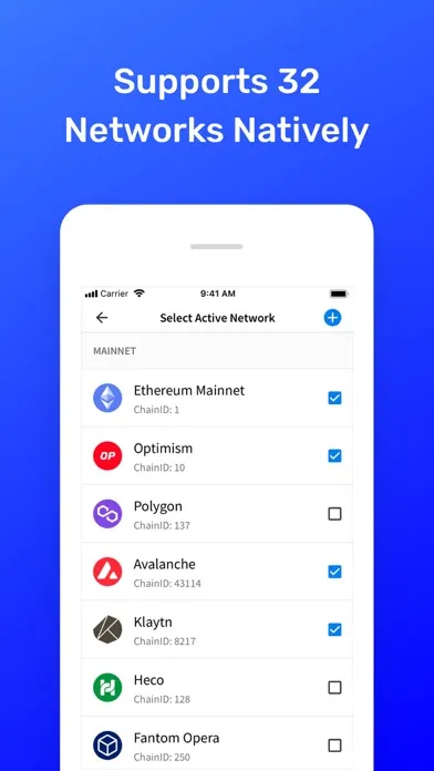 Captures d'écran de AlphaWallet, Ethereum and EVM