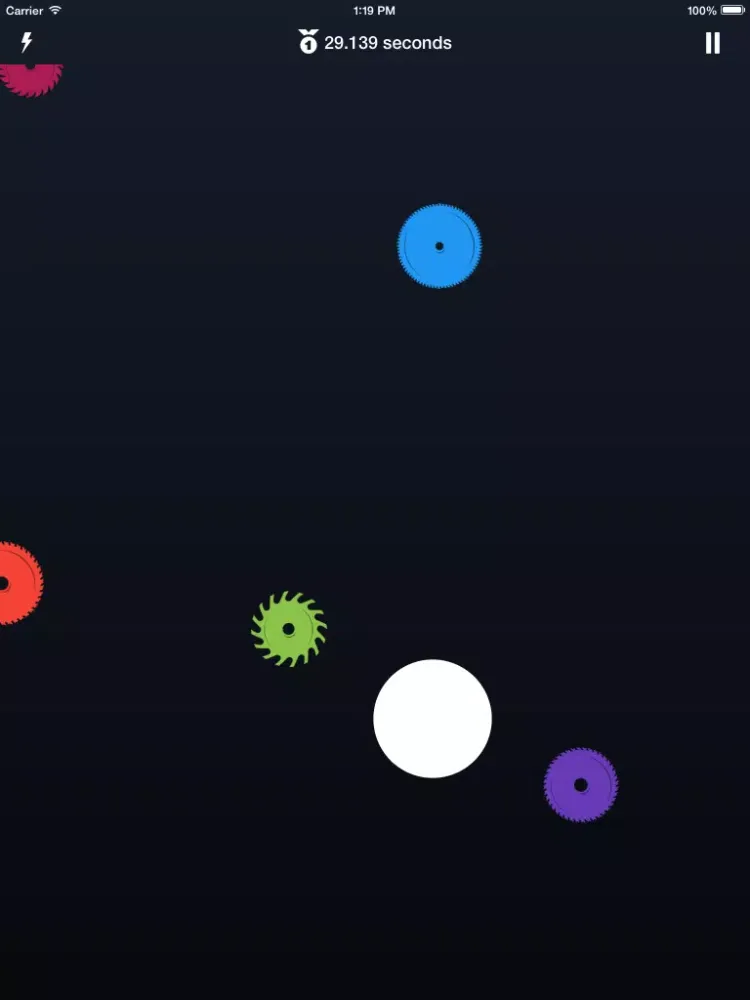 Ảnh chụp màn hình của Dodge It! - Move Your Finger & Evade The Blades iPad 
