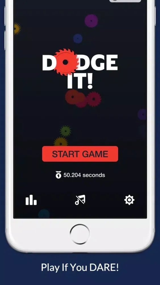 Ảnh chụp màn hình của Dodge It! - Move Your Finger & Evade The Blades