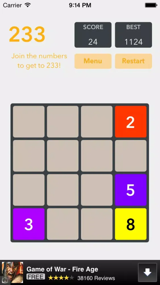 Capturas de pantalla de 2048: Mix Numbers