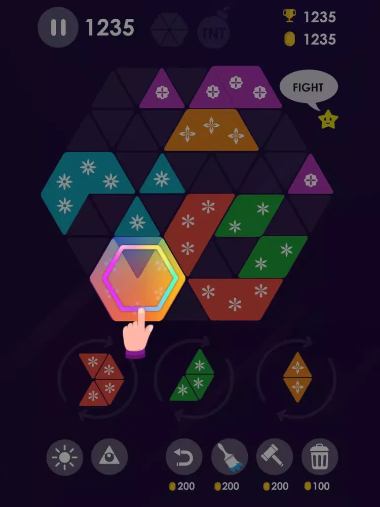 Make Turbo Hexa Puzzle iPad 应用截图