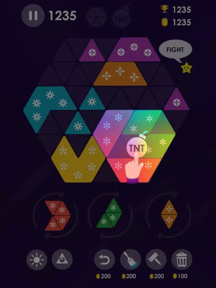 Make Turbo Hexa Puzzle iPad 应用截图