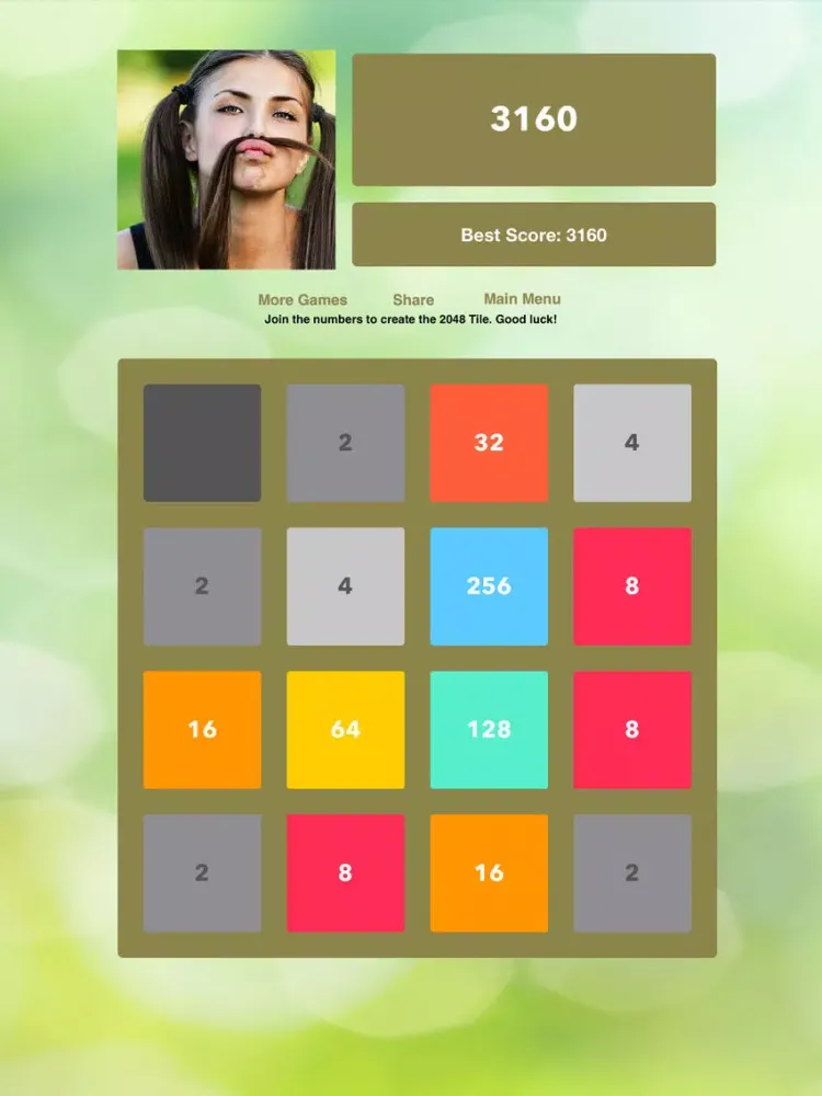 Zrzuty ekranu 2048 Extreme - Free Social 256, 1024, 2048, 4096 Puzzle iPad 