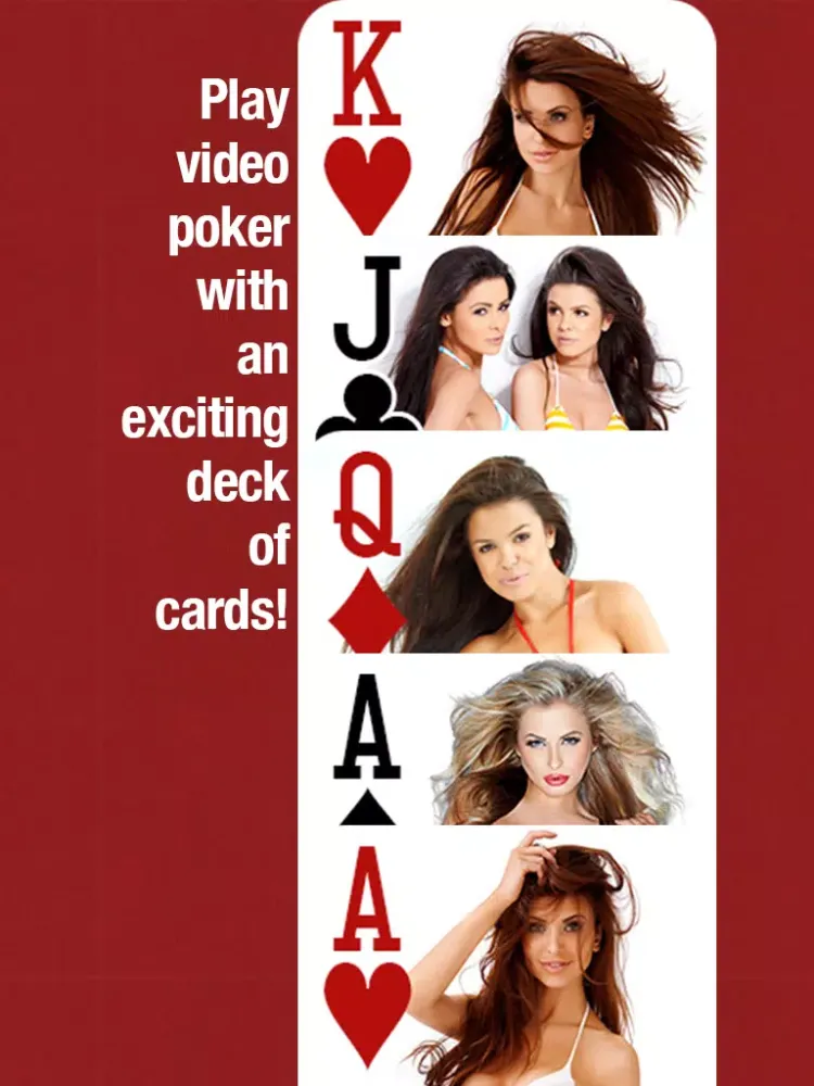 Bikini Poker Casino - Free Video Poker, Jacks or Better, Las Vegas Style Card Games iPad 应用截图