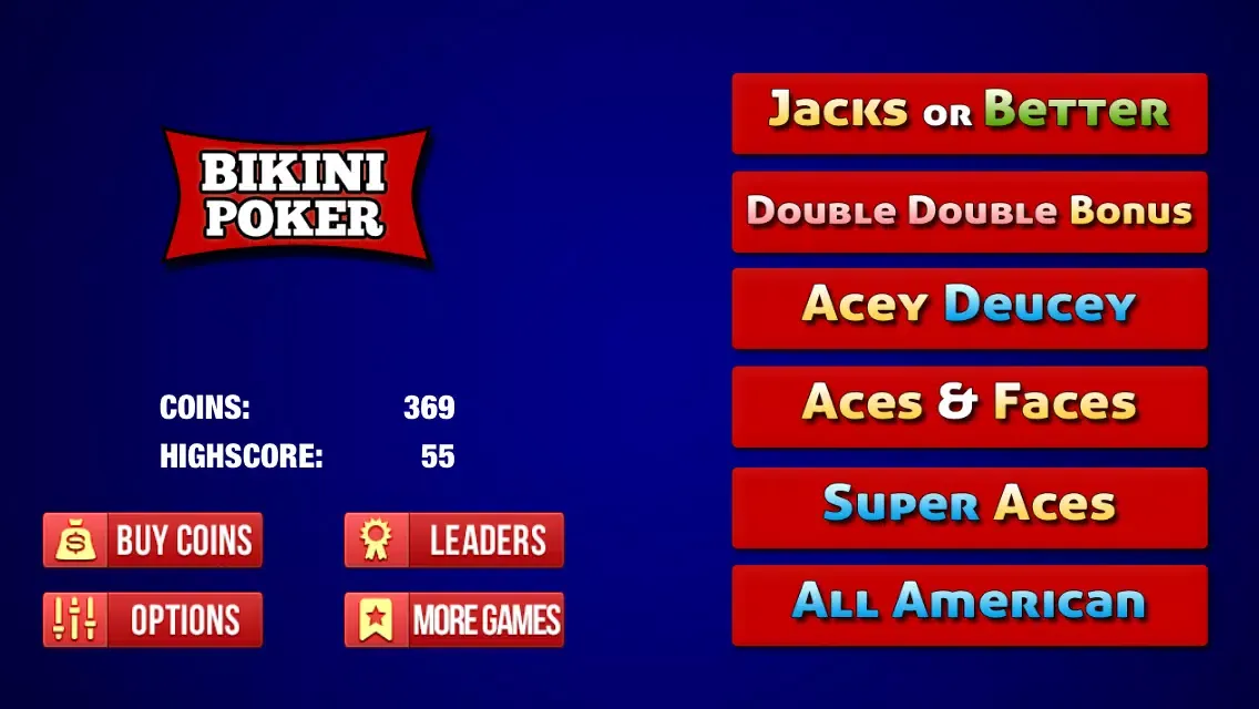 Bikini Poker Casino - Free Video Poker, Jacks or Better, Las Vegas Style Card Games应用截图