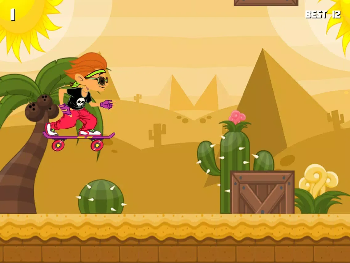 Скриншоты Jumpy Tap Skater - Awesome Alex iPad 