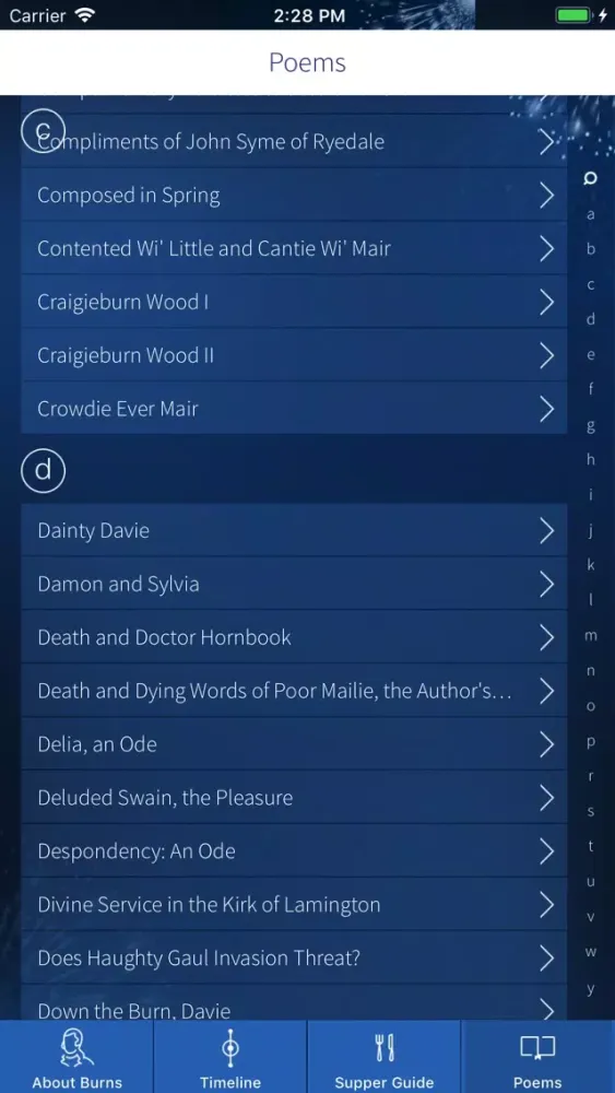 The Works of Robert Burns Screenshots
