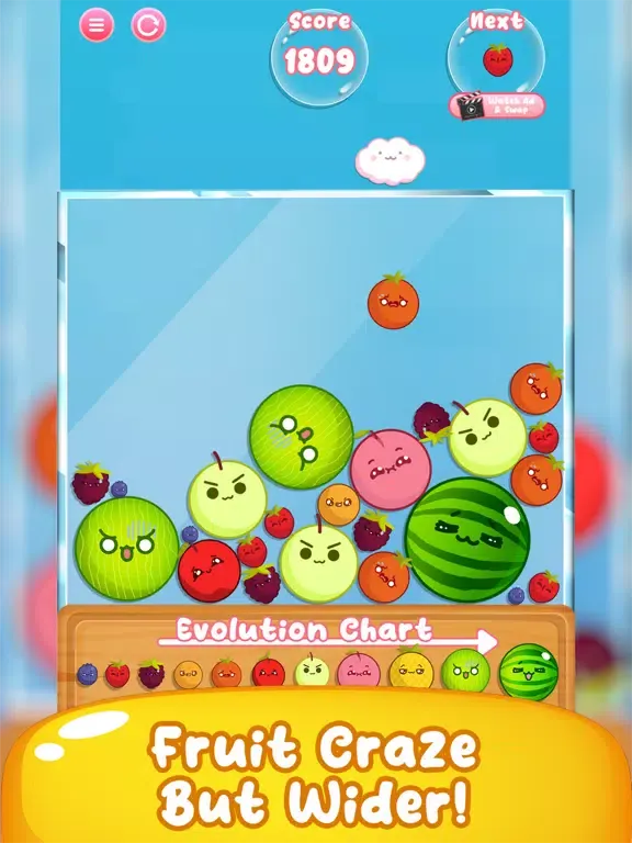 Watermelon Merge Suika Game iPad  سکرین شاٹس