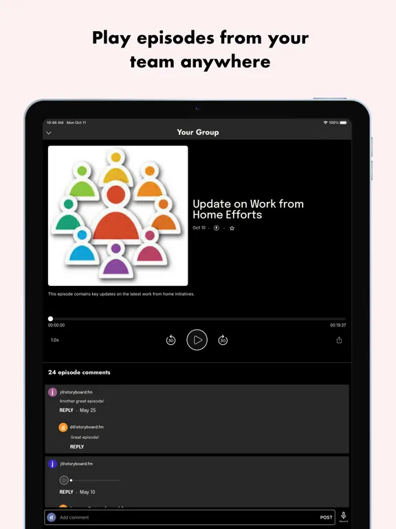 Storyboard Podcasts iPad 应用截图