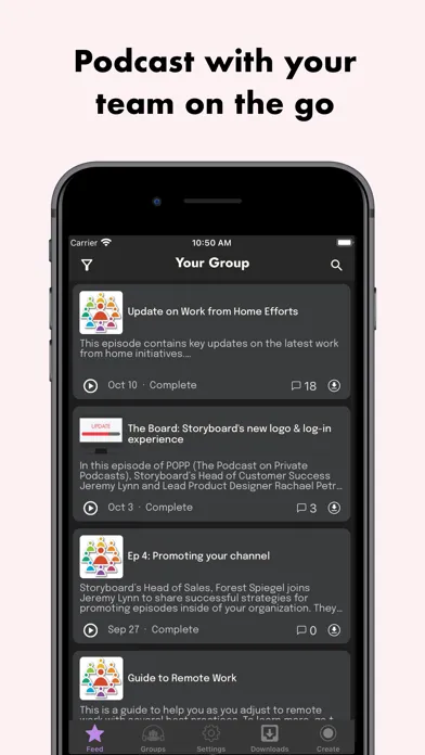 Storyboard Podcasts应用截图