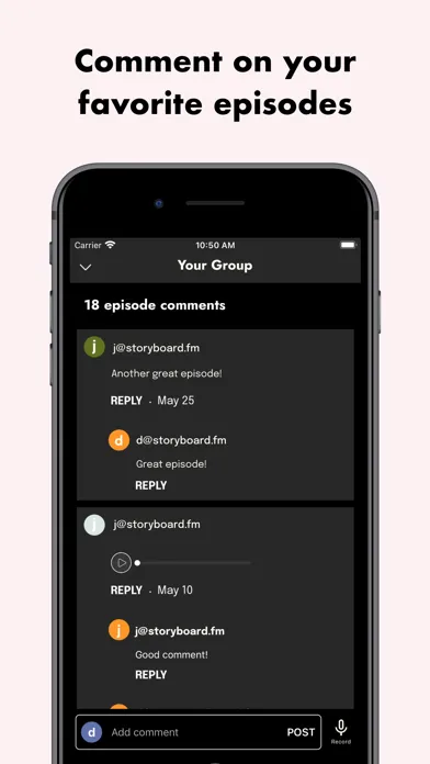 Storyboard Podcasts应用截图