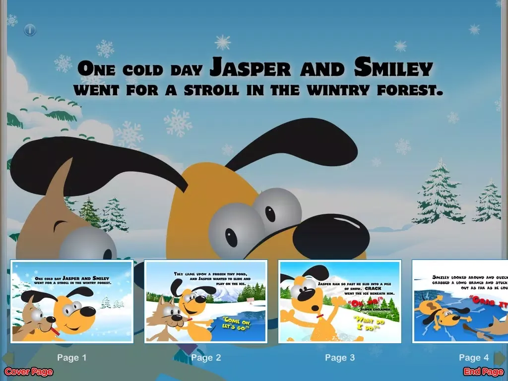 Jasper in On Thin Ice StoryChimes iPad  Screenshots