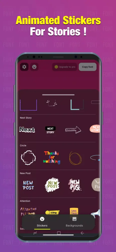 StoryFont for Instagram Story Screenshots