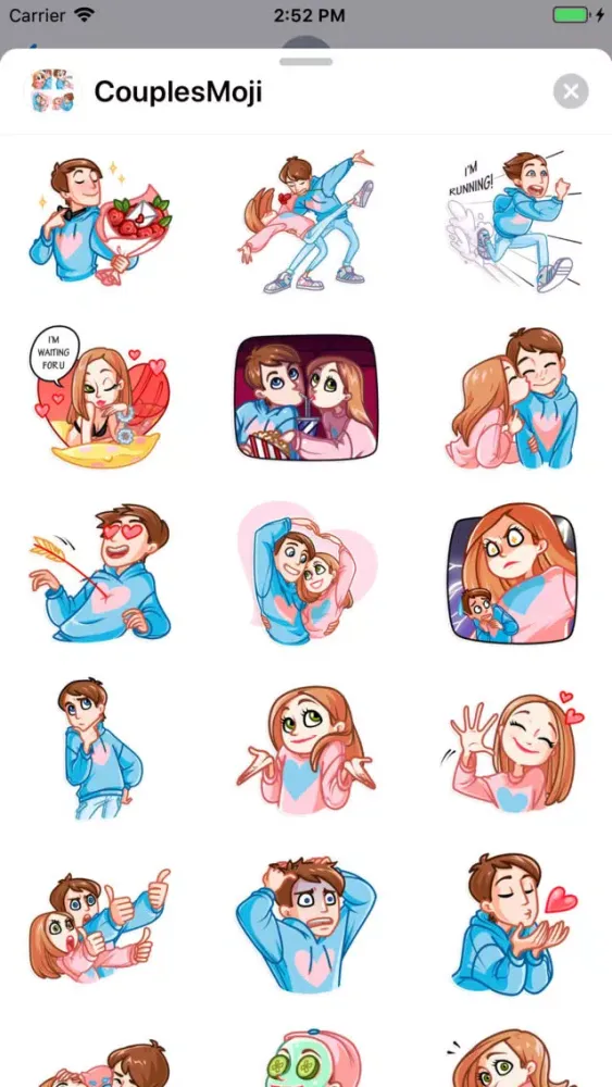 Capturas de pantalla de CouplesMoji - Stickers Pack