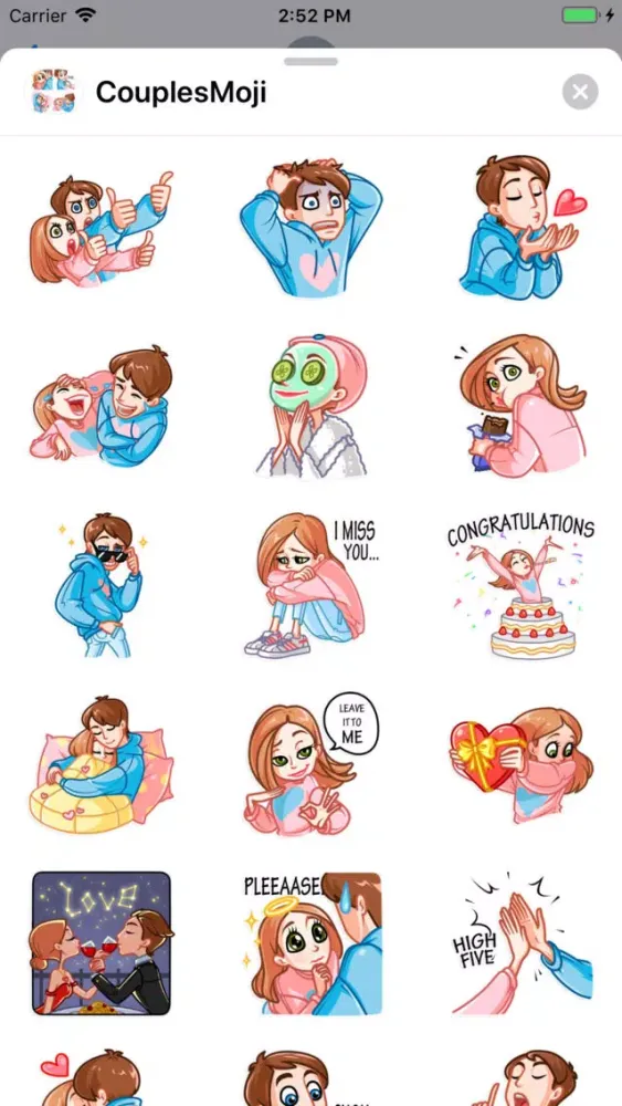 Capturas de pantalla de CouplesMoji - Stickers Pack