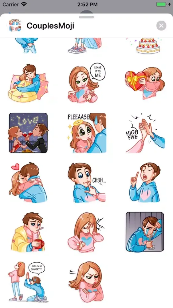 Capturas de pantalla de CouplesMoji - Stickers Pack