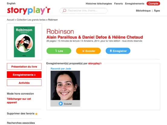 storyplayr mobile iPad  Screenshots